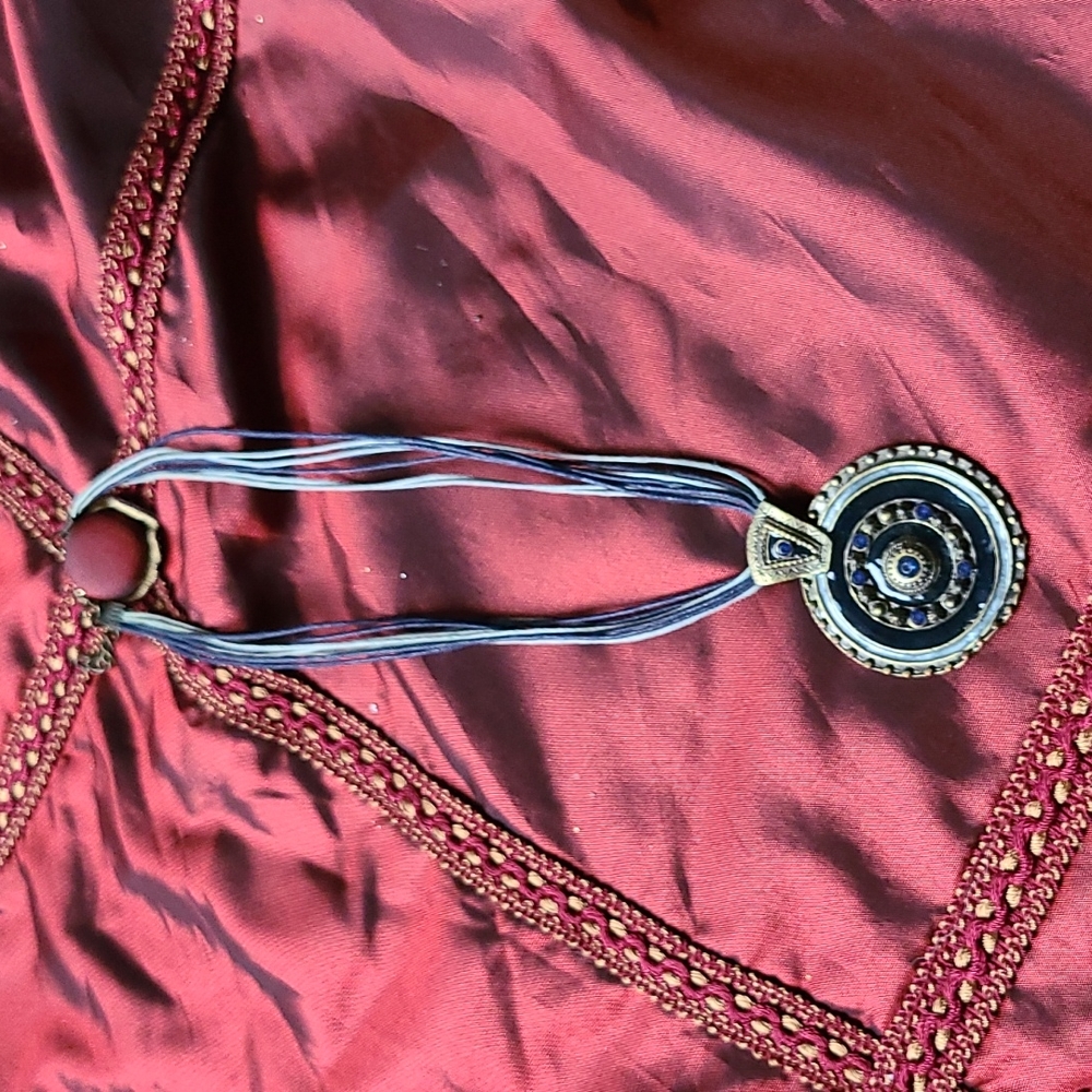 Blue Aztec inspired pendant - BOGO eligible